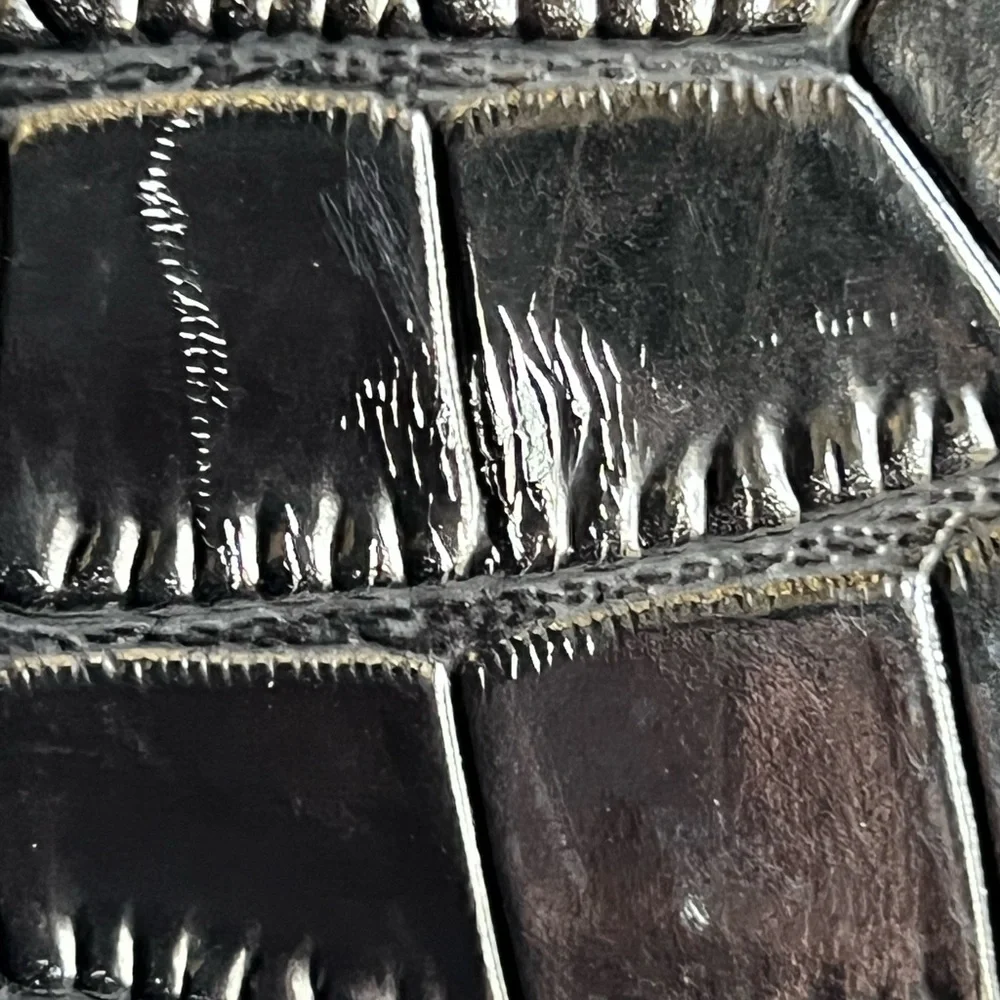 Bostanten Glora Crocodile-Embossed Laptop Bag